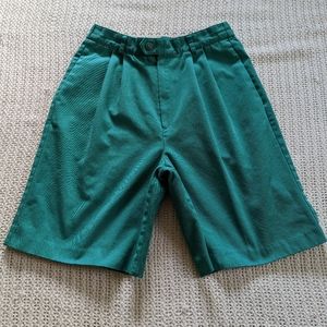 VTG Portraits by Northern Isles Women's 6 Green Pleated High Waist Shorts USA